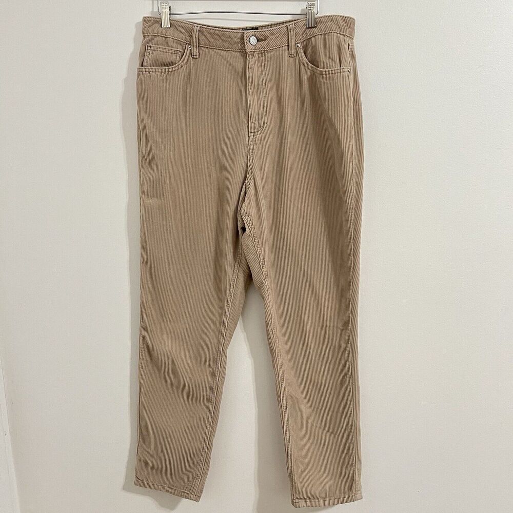 BDG Urban Outfitters Pants Size 32 Mom High Rise‎ Baggy Beige Corduroy Tan Y2K